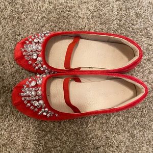 Girls gorgeous red dress shoe